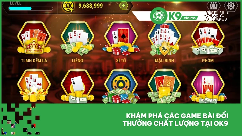 Khám phá các game bài đổi thưởng chất lượng tại ok9