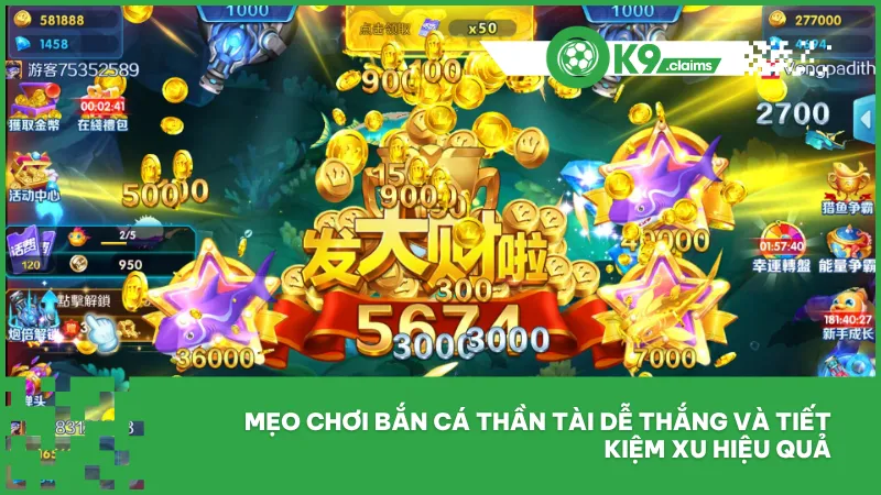 Mẹo chơi bắn cá thần tài dễ thắng và tiết kiệm xu hiệu quả
