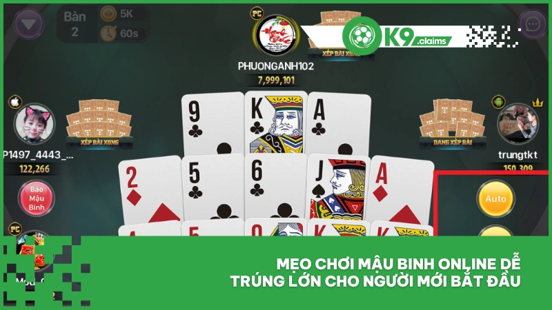 Mẹo chơi mậu binh online dễ trúng lớn cho người mới bắt đầu